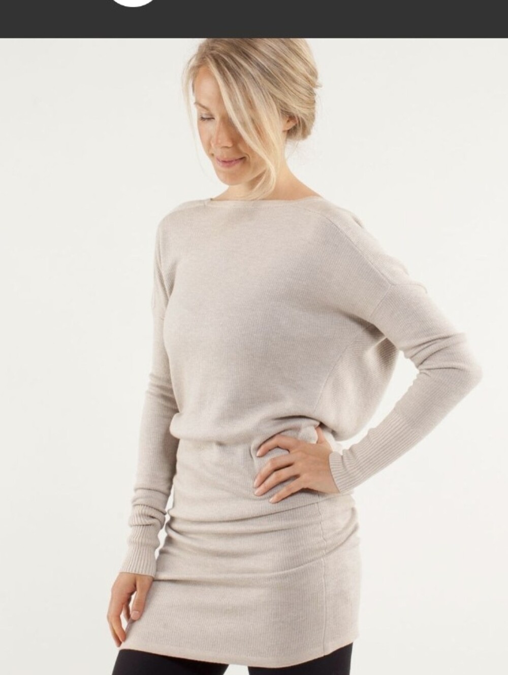 Lululemon Serenity Sweater Wrap Heathered Cashew